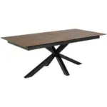 Möbelix Esstisch Ausziehbar Heaven 200-240x100x76cm Schwarz/braun