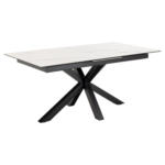 Möbelix Esstisch Ausziehbar Heaven 168-210x90x76cm Schwarz/weiß