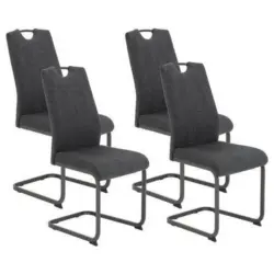 Schwingstuhl-set Britta S Anthrazit