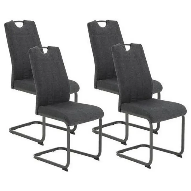 Schwingstuhl-set Britta S Anthrazit