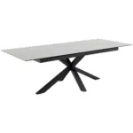 M&ouml;belix Esstisch Ausziehbar Heaven 200-240x100x76cm Schwarz/wei&szlig;