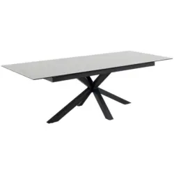 Esstisch Ausziehbar Heaven 200-240x100x76cm Schwarz/weiß
