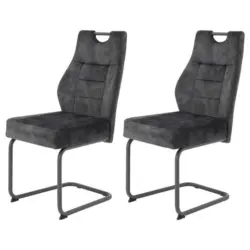 Schwingstuhl-set Linda S Anthrazit