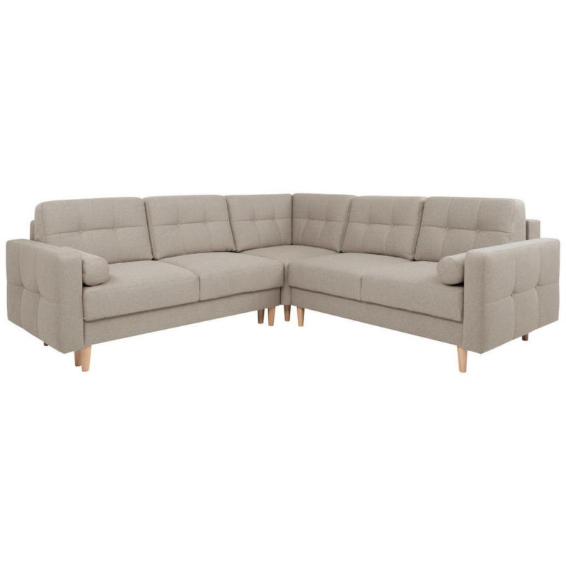 Eckschlafsofa Noret Beige S: 242/242 cm