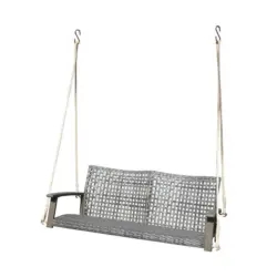 Gartenbank Echtholz/Stahl 2-Sitzer Cuneo Hängend