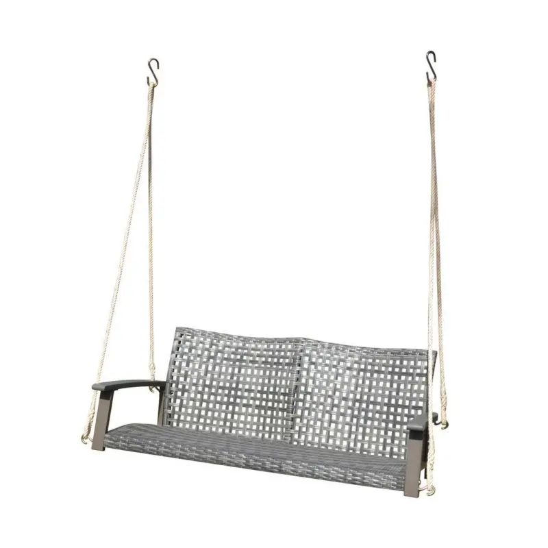 Gartenbank Echtholz/Stahl 2-Sitzer Cuneo Hängend