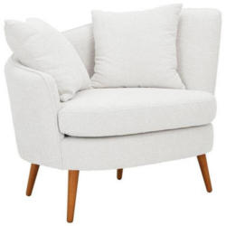 Polstersessel Miranda Boucle Weiß