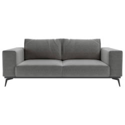 2-Sitzer-Sofa Isolde Dunkelgrau