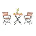 Möbelix Balkonmöbel Set Schlossgarten Eukalyptusholz/Metall