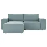 M&ouml;belix Ecksofa Looks II Hellblau Webstoff