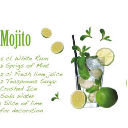 Dekosticker Mojito