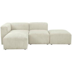 Ecksofa Lenata Creme Cord