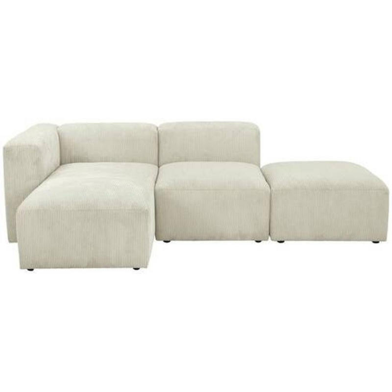 Ecksofa Lenata Creme Cord