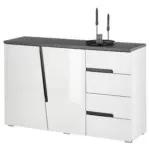 Möbelix Kommode 132 cm Boston Anthrazit/Weiß