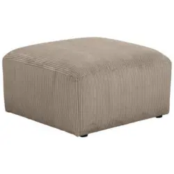 Polsterhocker Lenata Taupe Cord