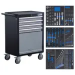 Möbelix Werkstattwagen Azubi 4 Laden Anthrazit/grau B: 68 Cm