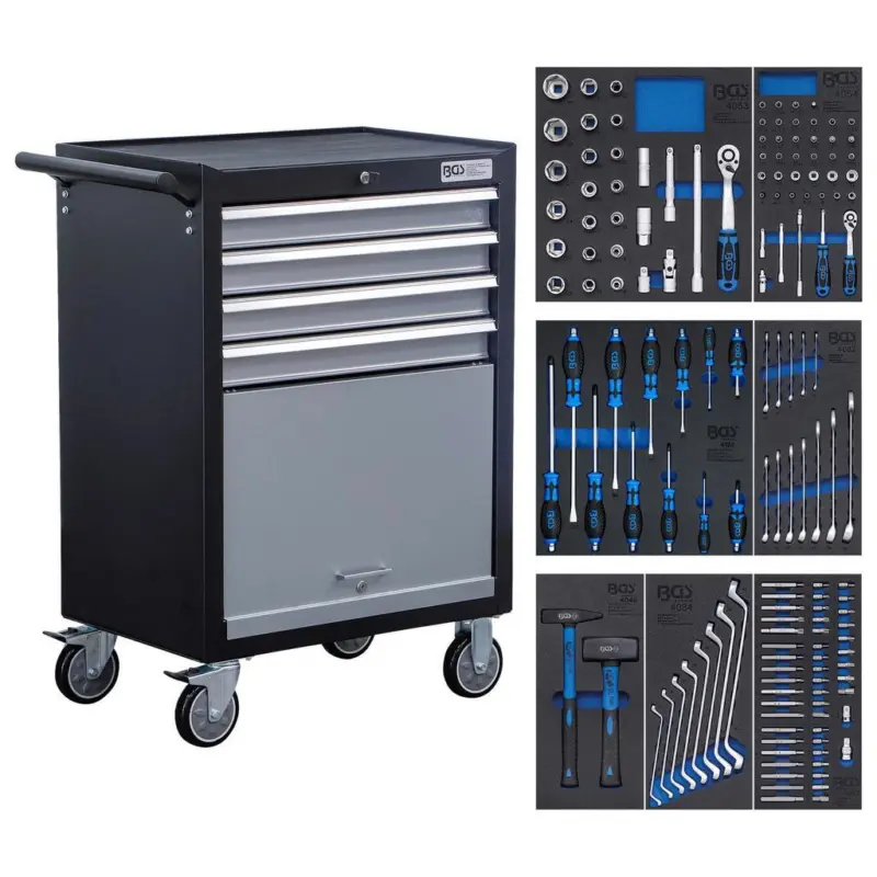 Werkstattwagen Azubi 4 Laden Anthrazit/grau B: 68 Cm