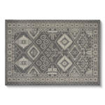 Möbelix Flachwebteppich Grau Mary 160x230 cm Synthetikfaser