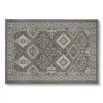 Möbelix Flachwebteppich Grau Mary 160x230 cm Synthetikfaser