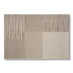 Flachwebteppich Beige Amanza 160x230 Cm Synthetikfaser