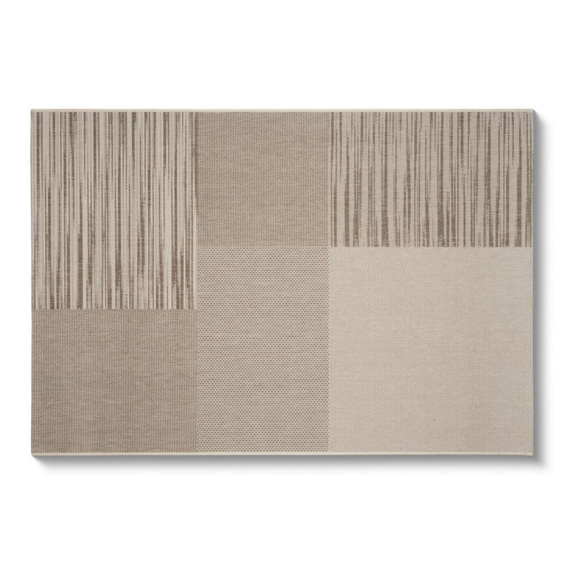 Flachwebteppich Beige Amanza 160x230 Cm Synthetikfaser