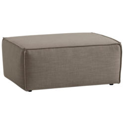 Polsterhocker Dice B: 102 cm Taupe/Grau