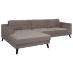 Möbelix Ecksofa Lumber Jack Taupe Velours 167x277cm