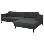 Möbelix Ecksofa Lumber Jack Anthrazit Velours 277x167cm