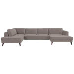 Möbelix Wohnlandschaft Lumber Jack Taupe Velours