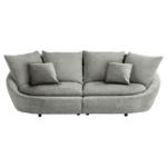 Möbelix Bigsofa Maui B: 237 cm Grau/Hellgrau Chenille