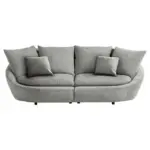 Möbelix Bigsofa Maui B: 237 cm Grau/Hellgrau Chenille