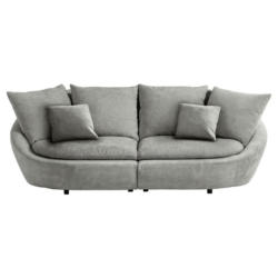 Bigsofa Maui B: 237 cm Grau/Hellgrau Chenille