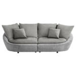 Möbelix Big Sofa Maui B: 237 cm Dunkelgrau Chenille