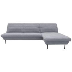 Ecksofa Looks Ix Grau/Hellblau Webstoff