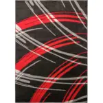 Möbelix Webteppich Rot, Schwarz Christina 160x230 Cm