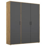 Möbelix Drehtürenschrank140 Cm Voyager Eiche Artisan,grau