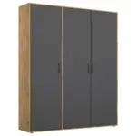 Möbelix Drehtürenschrank140 Cm Voyager Eiche Artisan,grau
