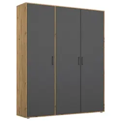Drehtürenschrank140 Cm Voyager Eiche Artisan,grau