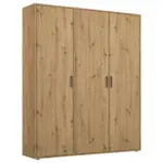 Möbelix Drehtürenschrank 140 cm Voyager Eiche Artisan