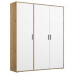 Möbelix Drehtürenschrank 140 cm Voyager Eiche Artisan,weiß