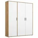 Möbelix Drehtürenschrank 140 cm Voyager Eiche Artisan,weiß