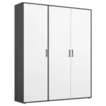 Möbelix Drehtürenschrank Voyager Grau,weiß B: 140 cm