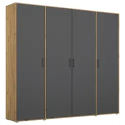 Dreht&uuml;renschrank Voyager Eiche Artisan,grau B: 187 cm