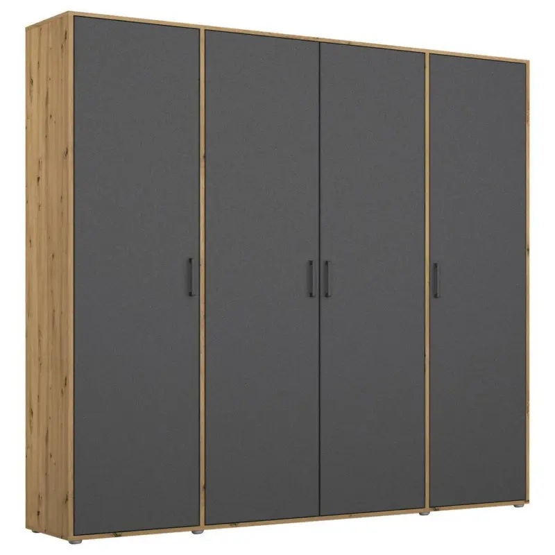 Dreht&uuml;renschrank Voyager Eiche Artisan,grau B: 187 cm