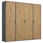 Möbelix Drehtürenschrank Voyager Grau,eiche Artisan B: 187 cm