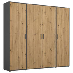 Drehtürenschrank Voyager Grau,eiche Artisan B: 187 cm