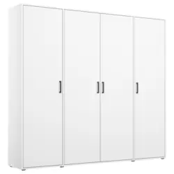 Drehtürenschrank Voyager Weiß B: 187 cm