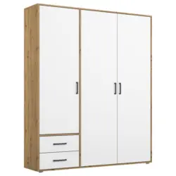 Drehtürenschrank Mit Schubladen 140cm Voyager