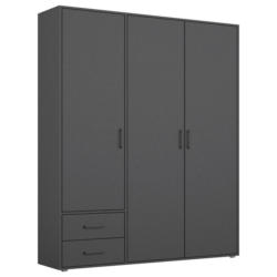 Drehtürenschrank Voyager Grau B: 140 cm