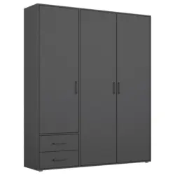 Drehtürenschrank Voyager Grau B: 140 cm